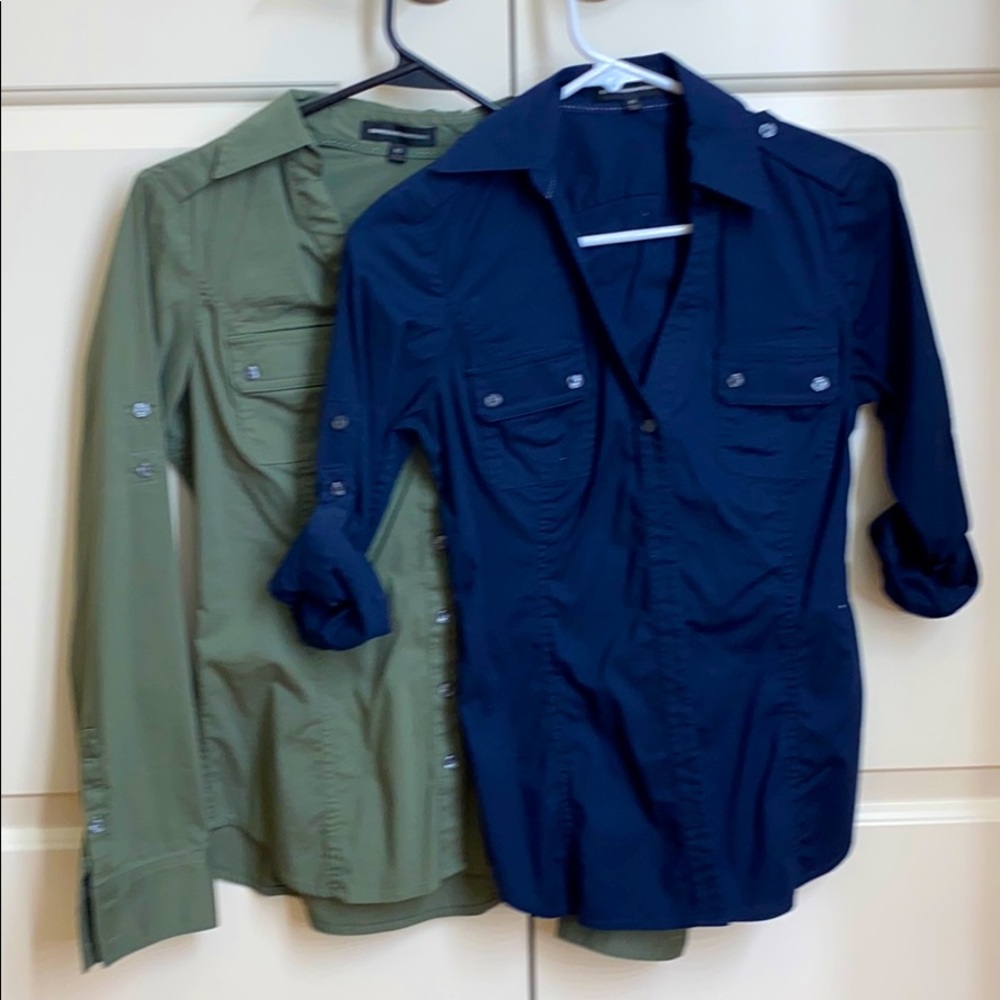Express Button up Military Shirt (2) XS